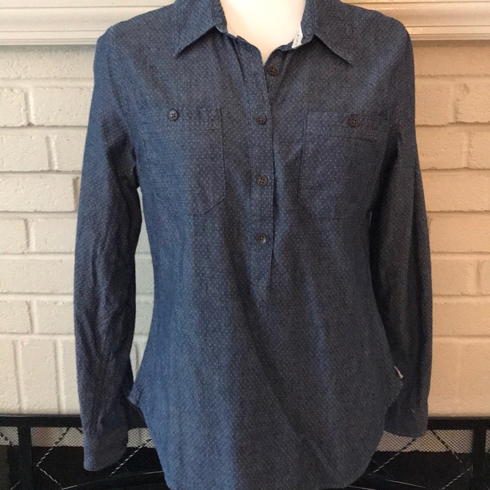 EUC TOMS for Target denim tab shirt medium